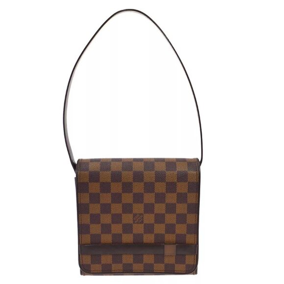 Auth Louis Vuitton DAMIER TRIBECA CARRE HANDBAG N51161 TH0090